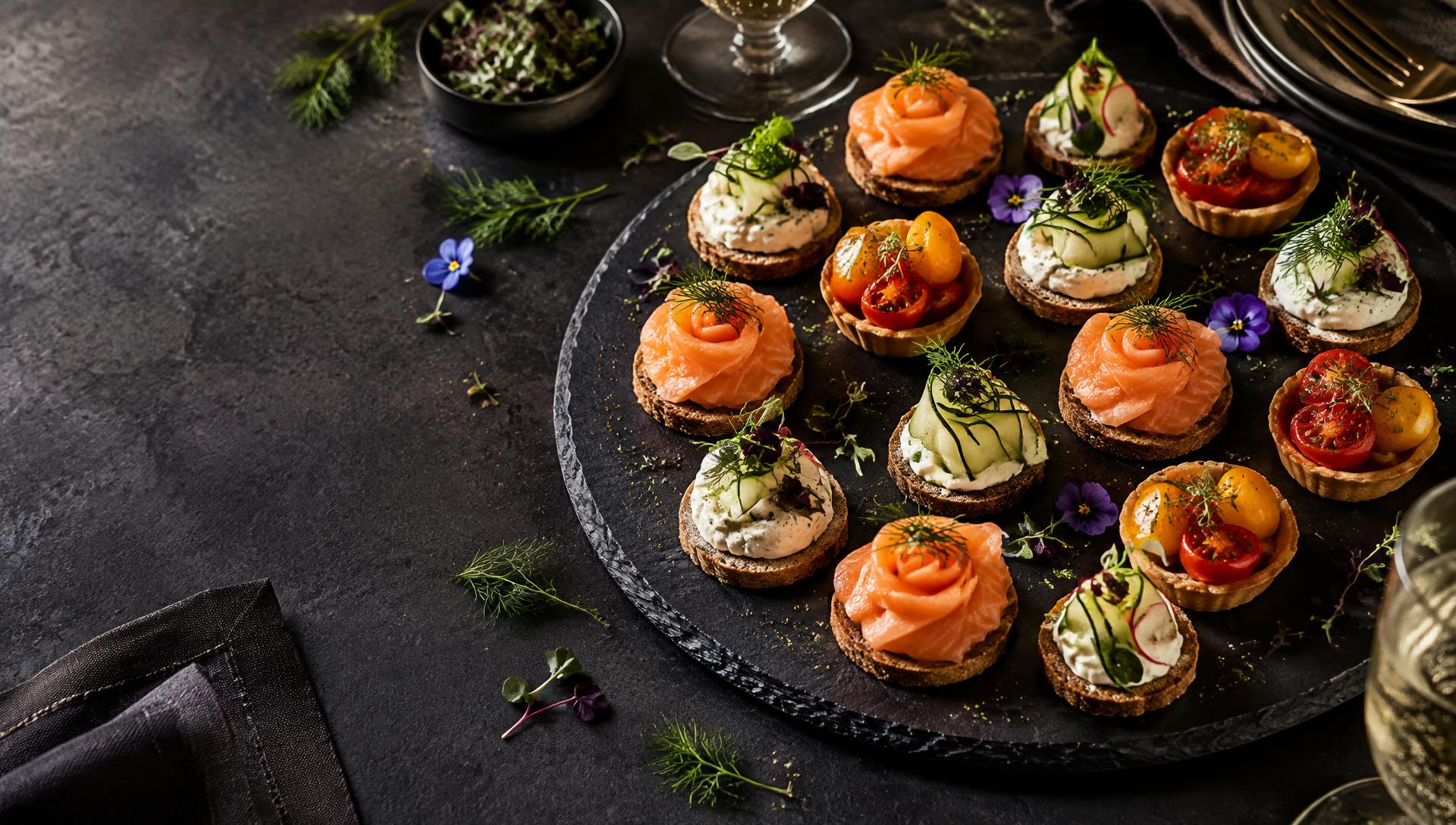 Prefinjeni kanapeji HUD Catering